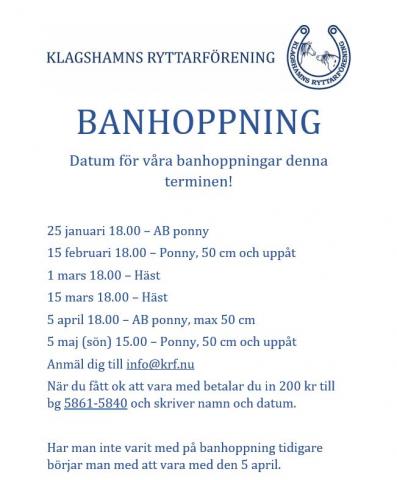 Banhoppning