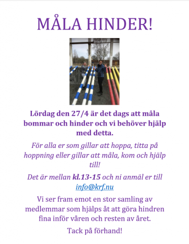Måla hinder