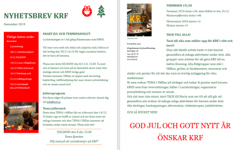 Nyhetsbrev dec