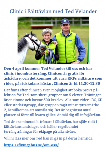 Clinic med Ted Velander 
